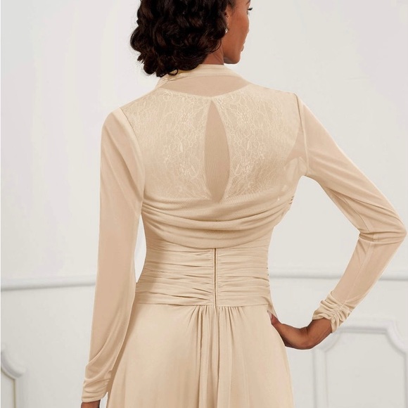 Nude Sheer Wrap - Picture 2 of 5